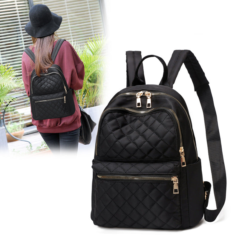 Quilted Zippered Backpack LoungeYard — product view 1