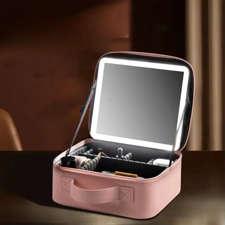 LoungeYard | LED Mirror Travel Makeup Organizer Bag — product view 4