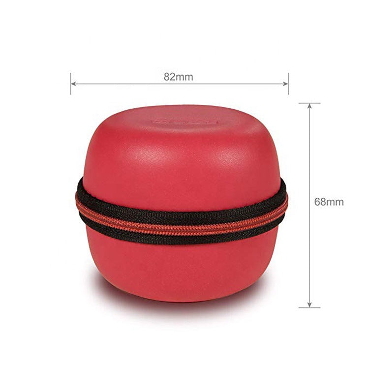 Compact Round Zippered Travel Watch Case with Cushioned Pillow LoungeYard — product view 4