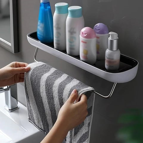 LoungeYard | EasyMount storage shelf for bathroom - no drilling required — product view 4