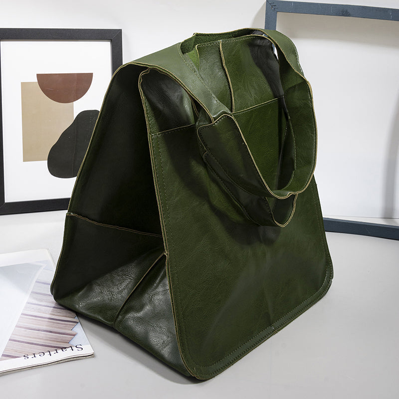 LoungeYard | Oversized Leather Tote — product view 3