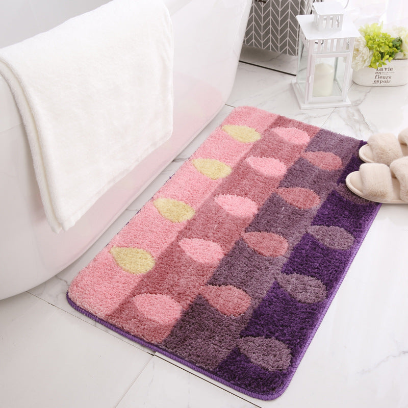 Plush Geometric Pattern Bath Mat — product view 6