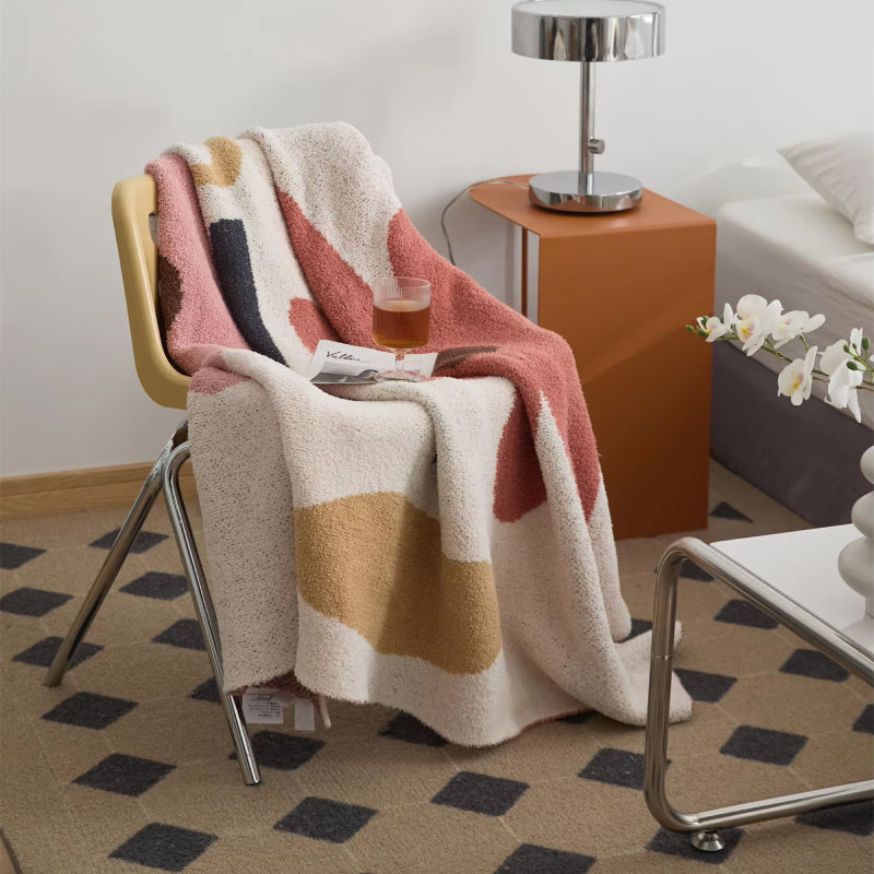 LoungeYard | Bohemian Flower Knitted Throw Blanket — product view 2