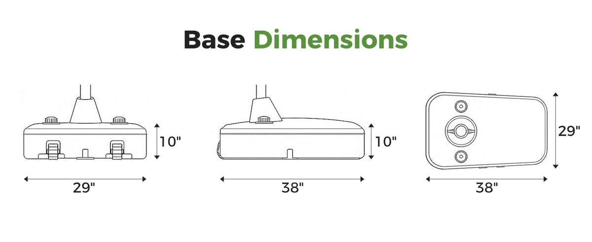 LOUNGE YARD Offset Patio Umbrella Base (Does not include base cross, wheels and sleeves) — product view 7