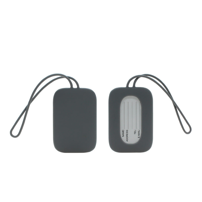silicone luggage tag with ID window and elastic strap LoungeYard — product view 5