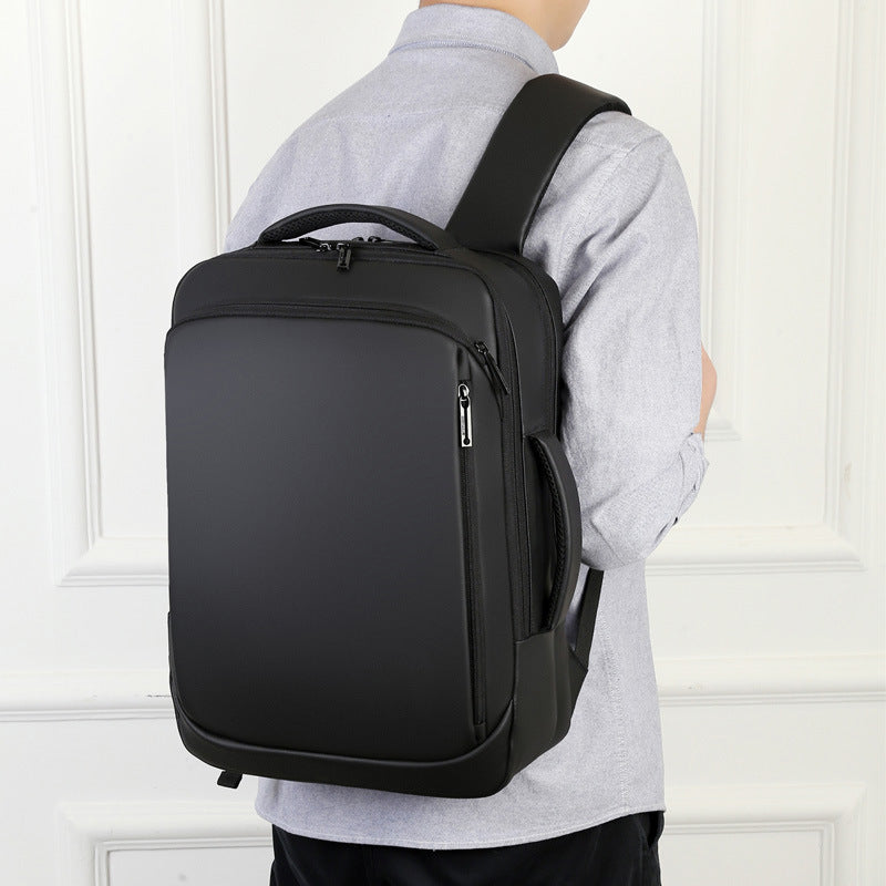 Laptop backpack with slim, waterproof design and multiple interior compartments LoungeYard — product view 4