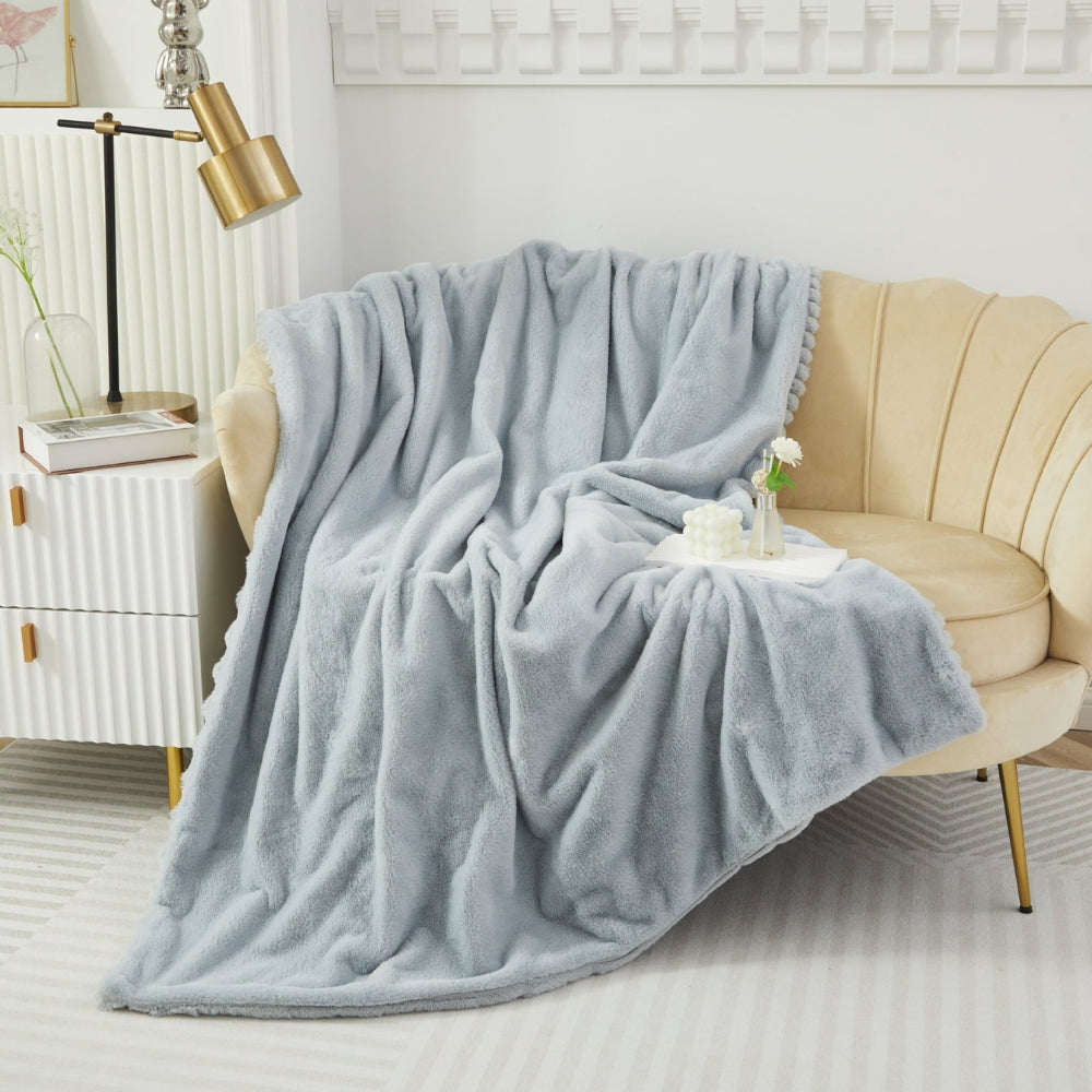 LoungeYard | Plush Soft Faux Rabbit Blanket — product view 6