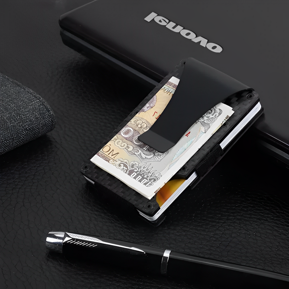 Men's Sleek Wallet - Holds up to 15 cards LoungeYard — product view 1