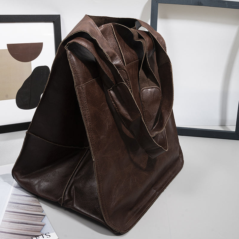 LoungeYard | Oversized Leather Tote — product view 4
