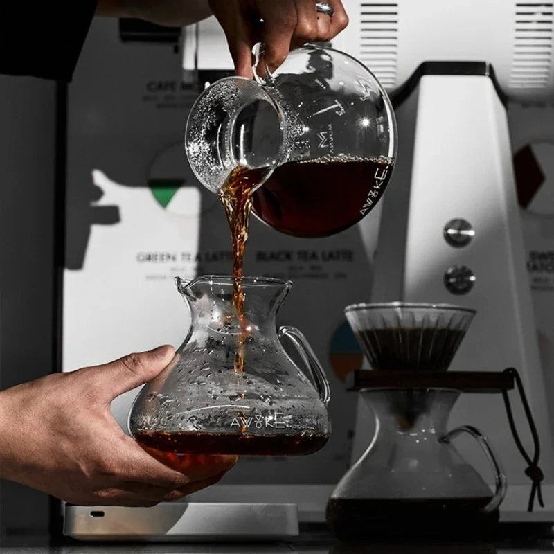 15oz Glass Pour Over Coffee Server Heat-Resistant Drip Brewing Carafe | LoungeYard — product view 2