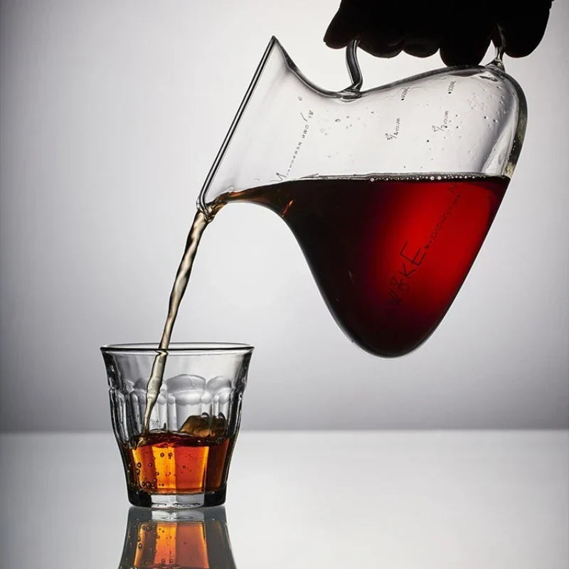 15oz Glass Pour Over Coffee Server Heat-Resistant Drip Brewing Carafe | LoungeYard — product view 4