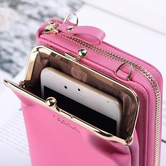 LoungeYard | Soft Leather Crossbody Phone Bag — product view 3