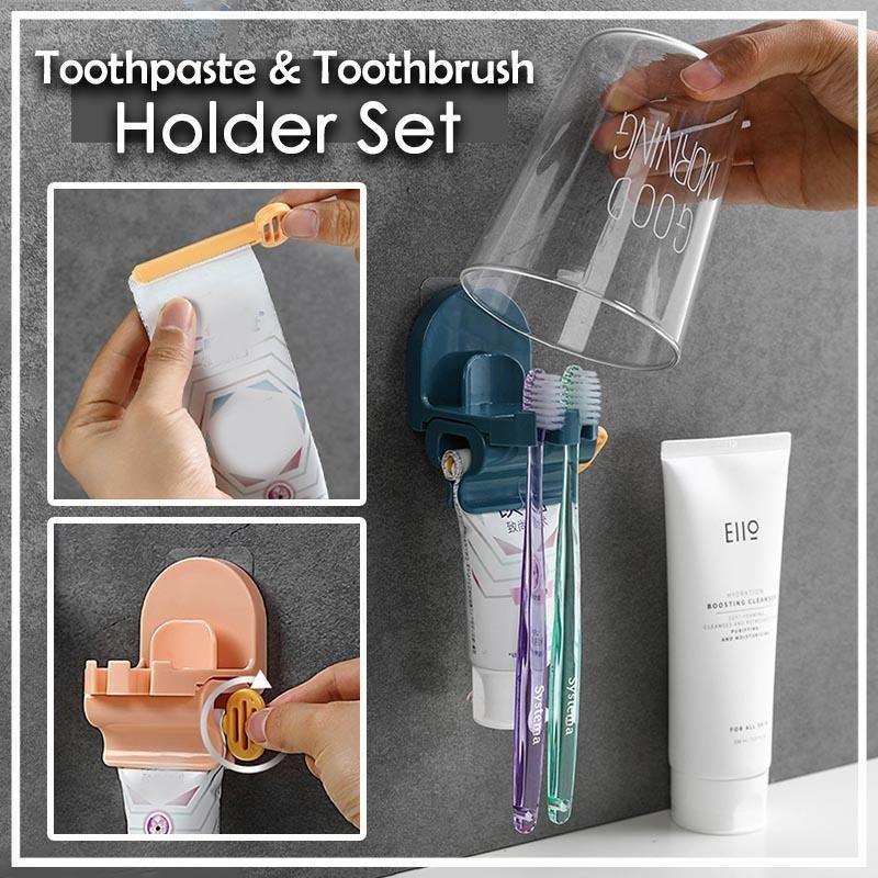 LoungeYard | Toothbrush Holder And Rolling Toothpaste Squeezer — product view 1