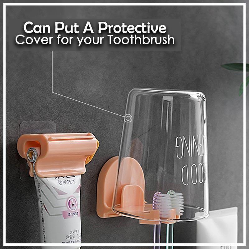 LoungeYard | Toothbrush Holder And Rolling Toothpaste Squeezer — product view 3