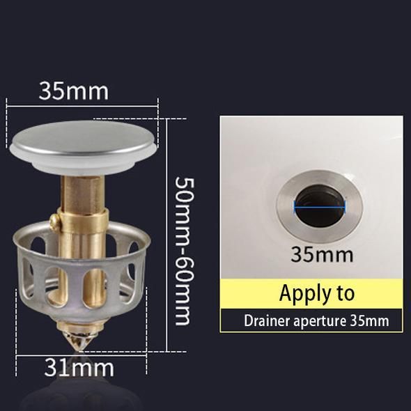 LoungeYard | Universal Wash Basin Bounce Drain Filter — product view 7