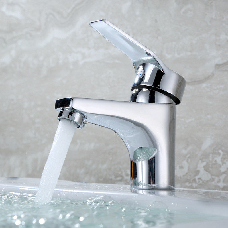 Single-Handle Deck-Mount Basin Faucet with Ceramic Cartridge LoungeYard — product view 1