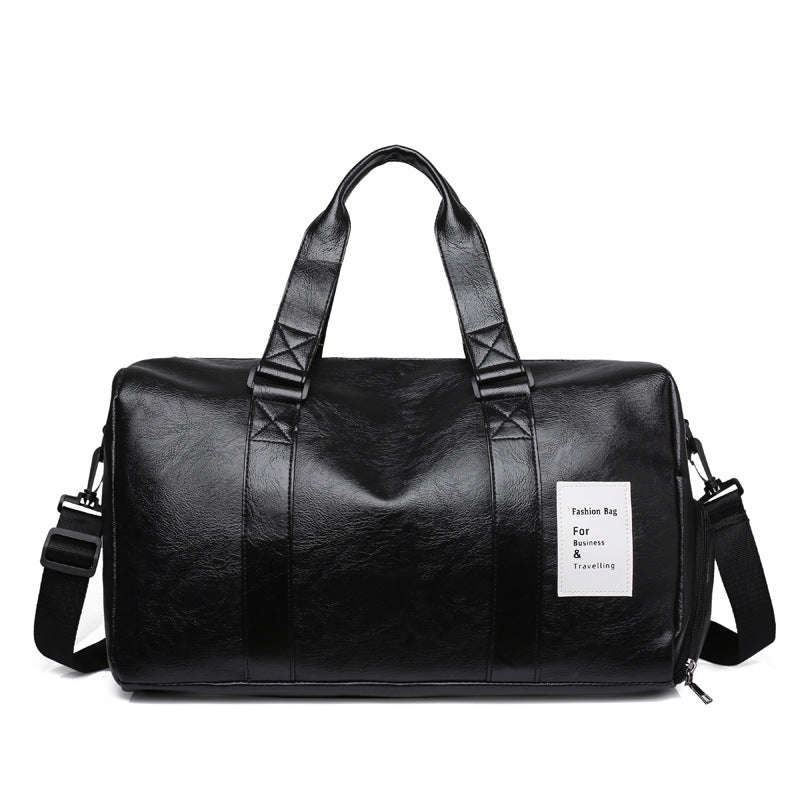 Stylish Leather Travel Duffel Bag LoungeYard — product view 6