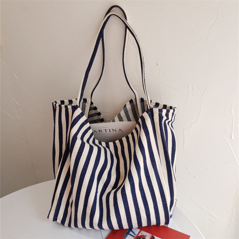 Lightweight Striped Tote Bag — product view 4