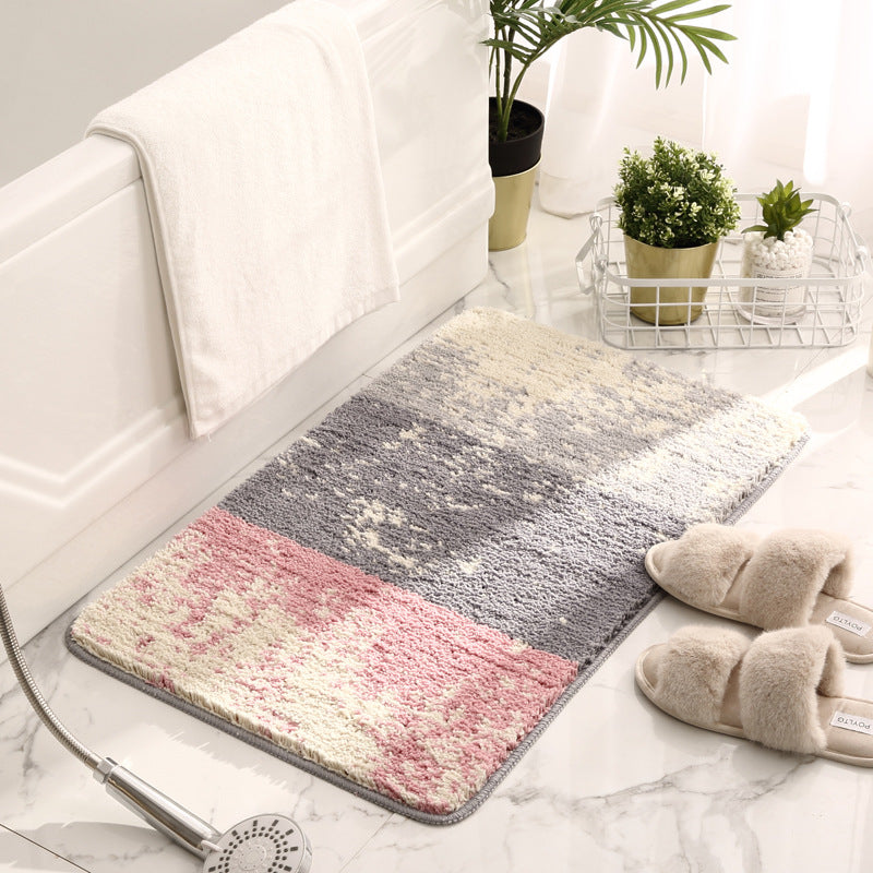 Soft Plush Abstract Design Bath Mat — product view 4