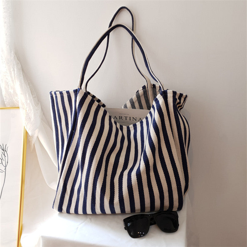 Lightweight Striped Tote Bag — product view 5