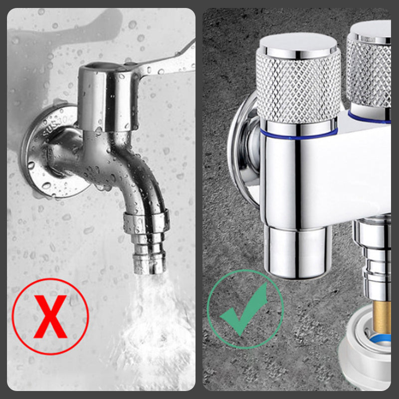 LoungeYard | 1/2" angle valve with double switch outlet — product view 3