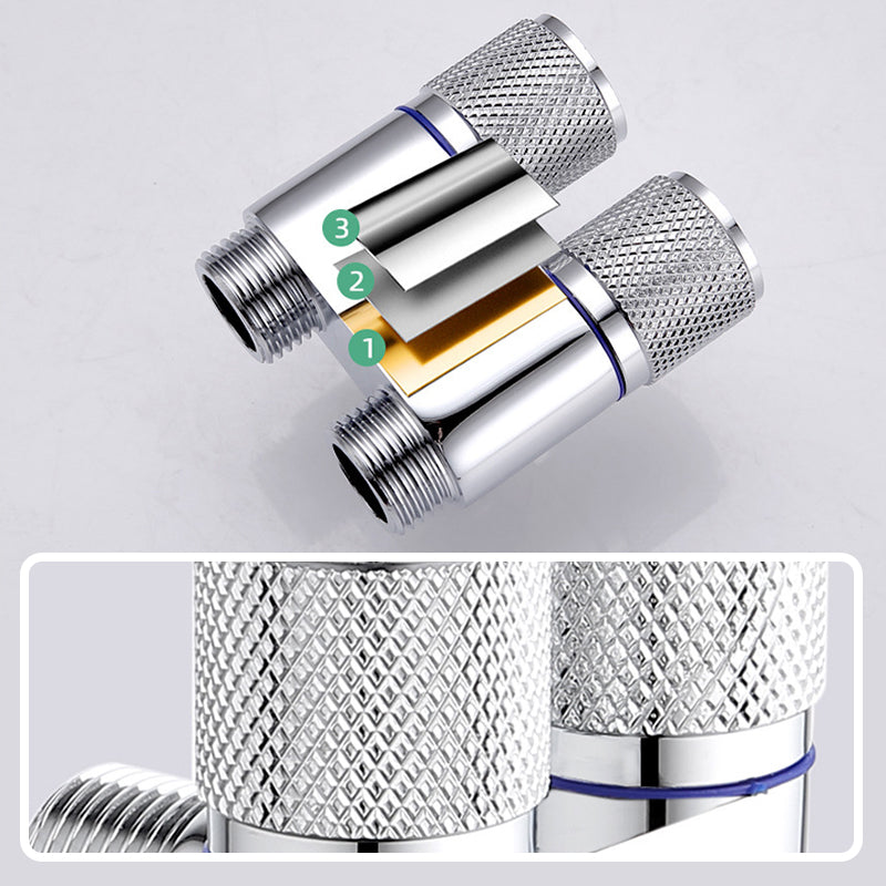 LoungeYard | 1/2" angle valve with double switch outlet — product view 5