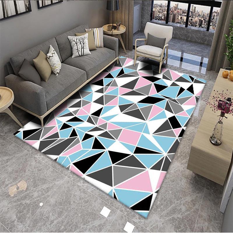 Geometric Pattern Area Rug Bowlift — product view 2