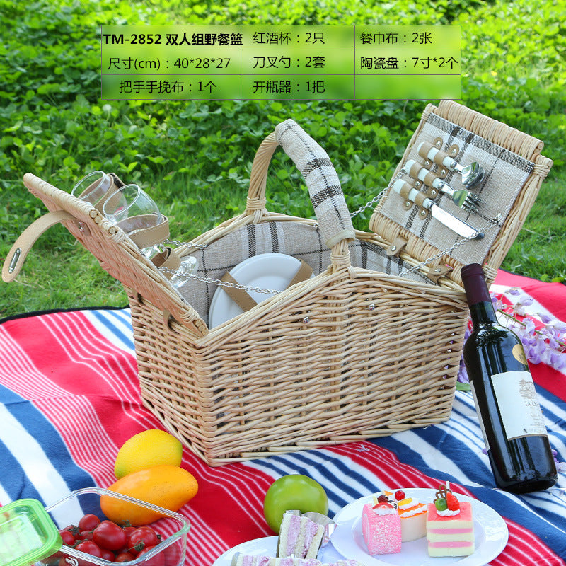 Ladies Picnic Basket with Complete Cutlery Set LoungeYard — product view 1