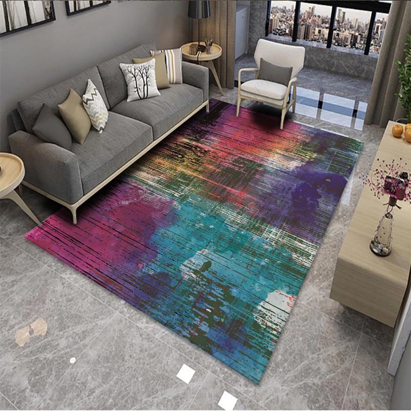Geometric Pattern Area Rug Bowlift — product view 3