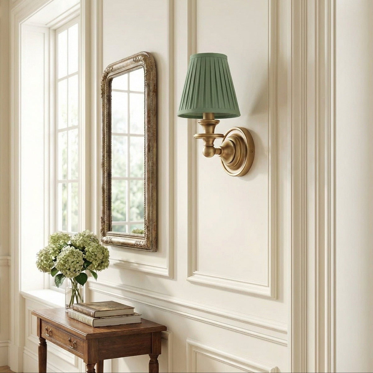 Rowan Fabric Drum Wall Sconce, Farmhouse Style — product view 7