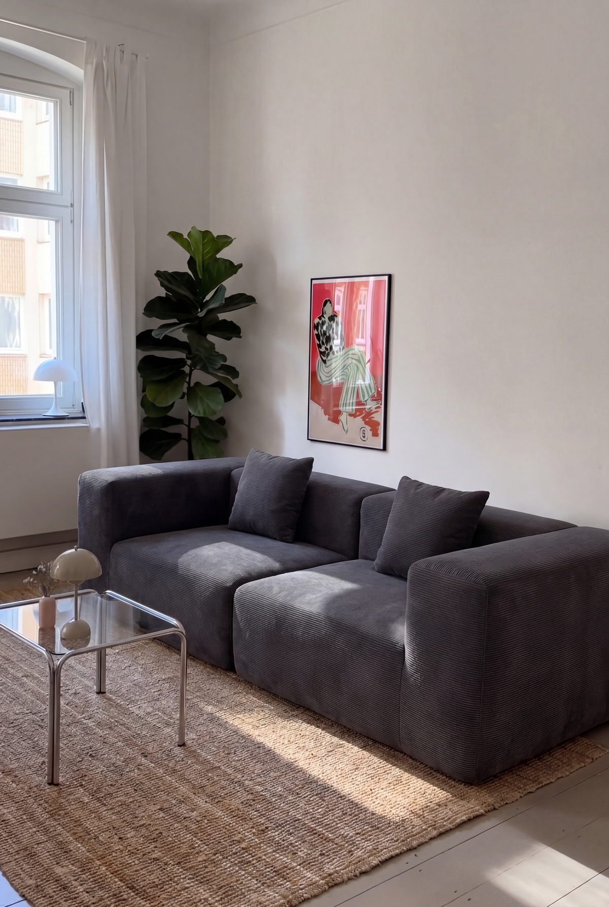 Plush Accent Lounge Loveseat — product view 2
