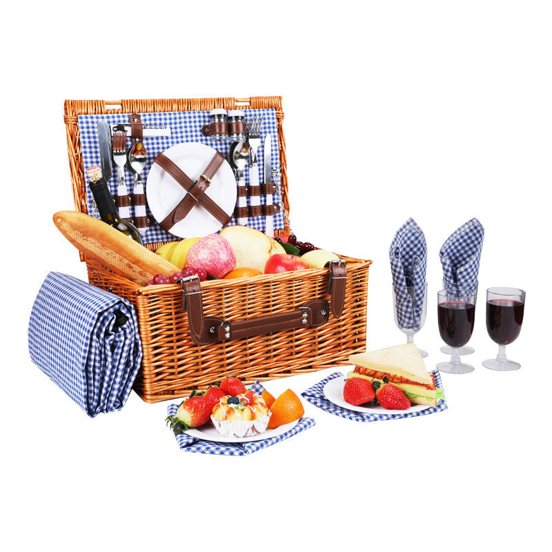 Women’s picnic basket with integrated dish set and thermal insulating elements LoungeYard — product view 4