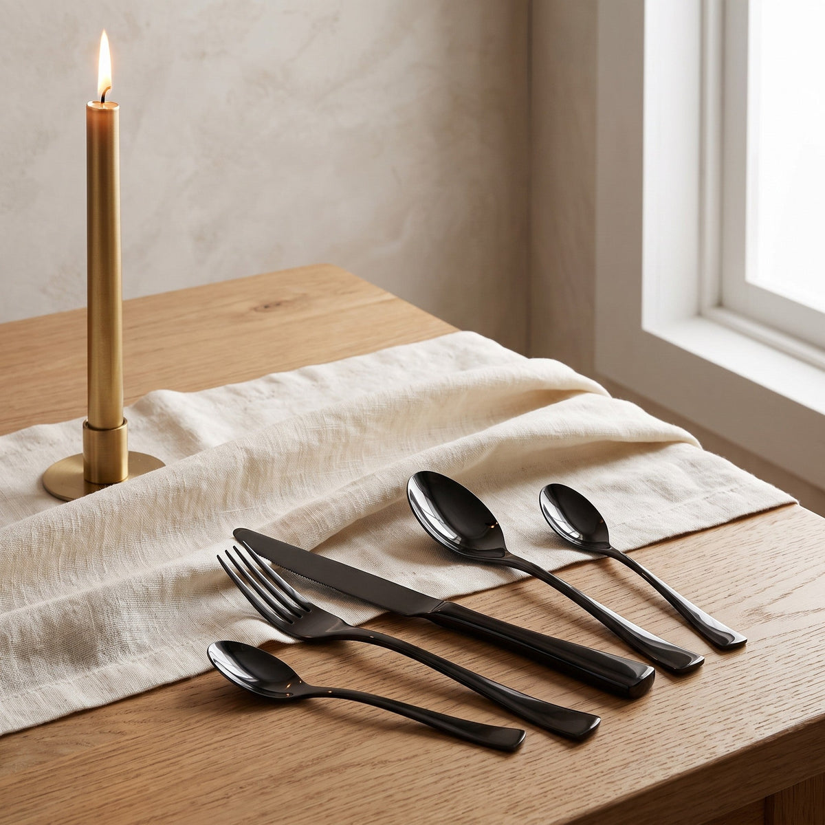 Greece Cutlery Set, Stainless Steel, 16 or 24-Piece — product view 7