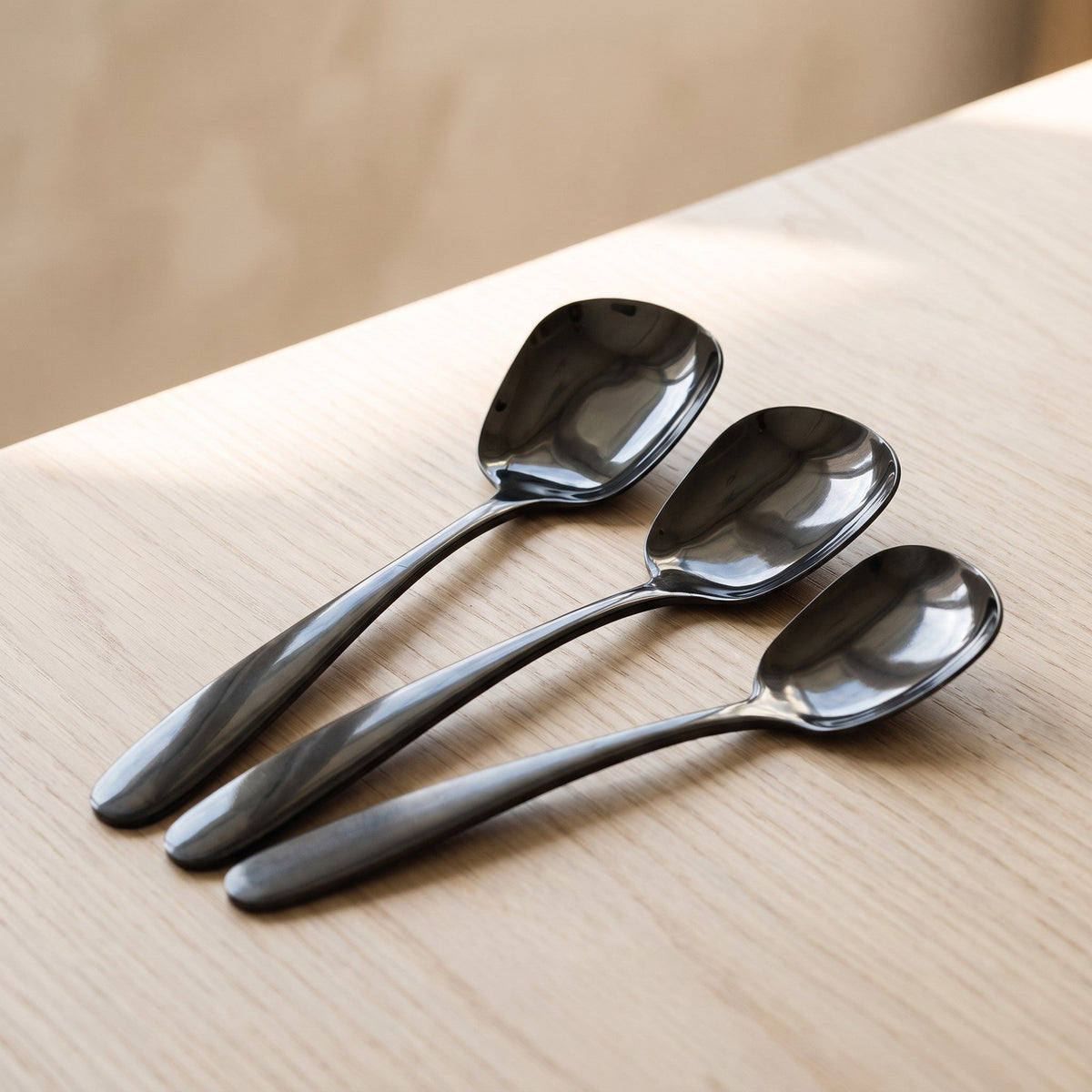 Singapore Serving Spoon Set, 3-Piece Steel — product view 5