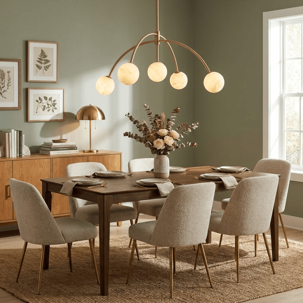 Lunara Alabaster Arc Chandelier — product view 3