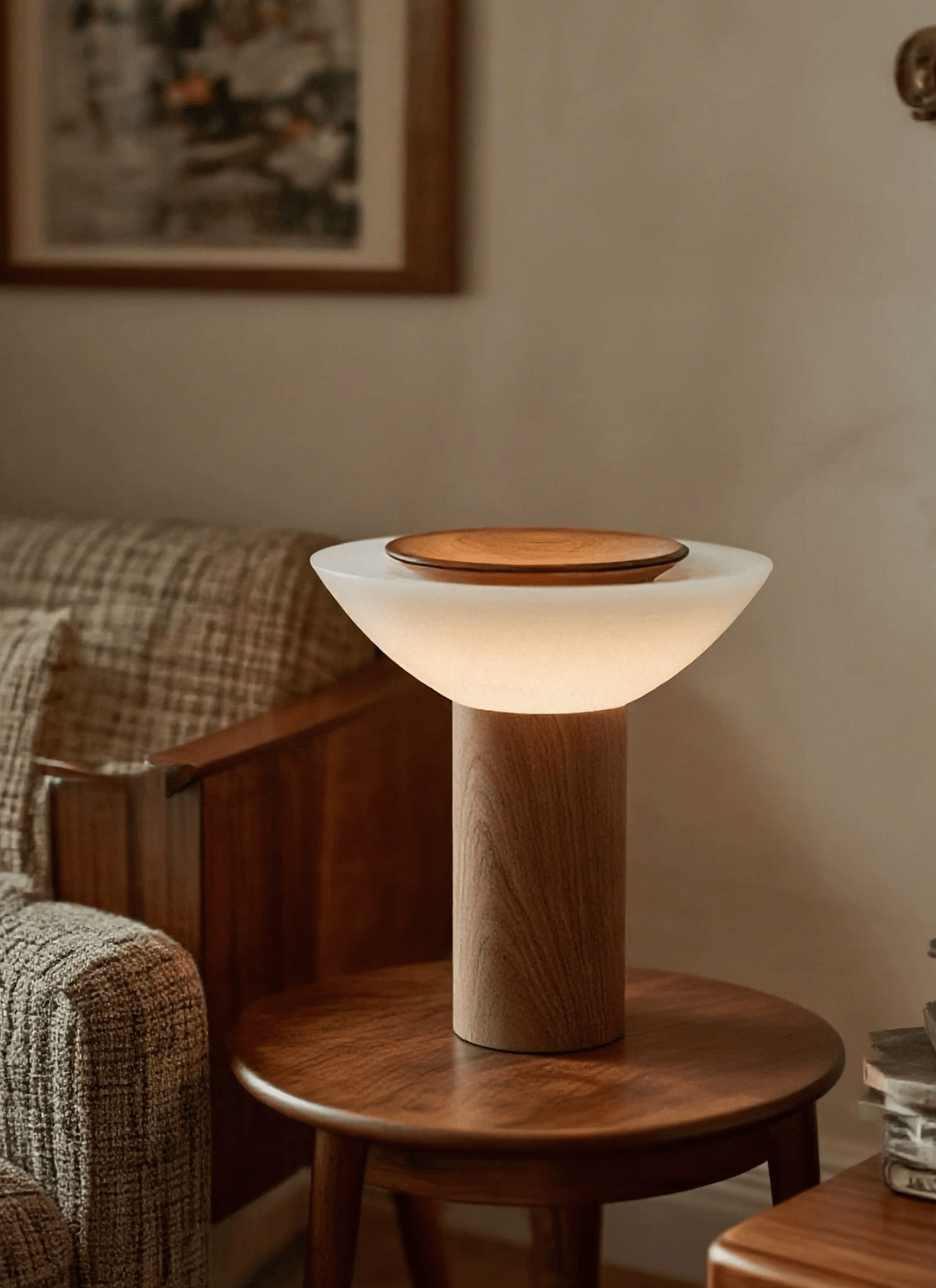 Solace Wood Table Lamp — product view 3