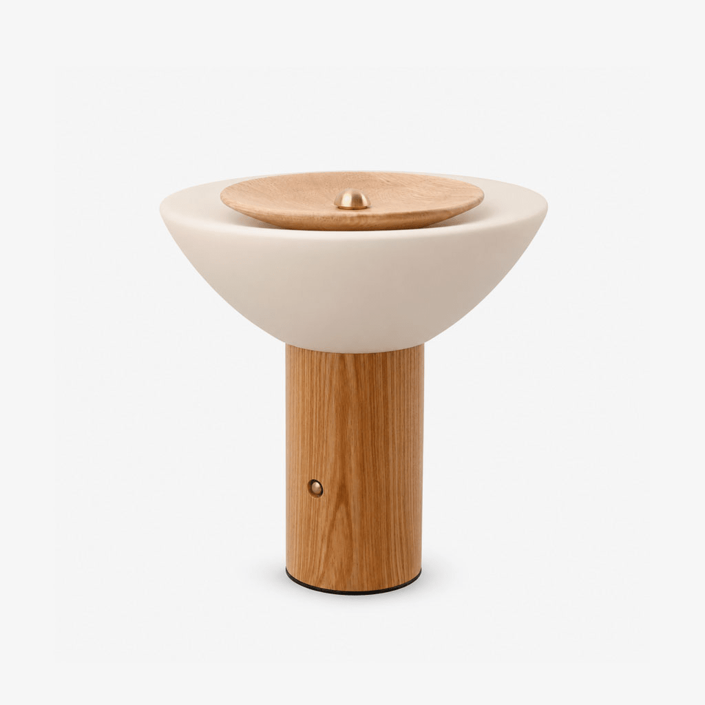 Solace Wood Table Lamp — product view 1
