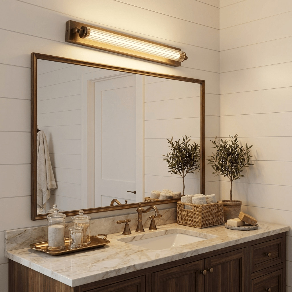 Solenne Tube Brass Wall Light — product view 2
