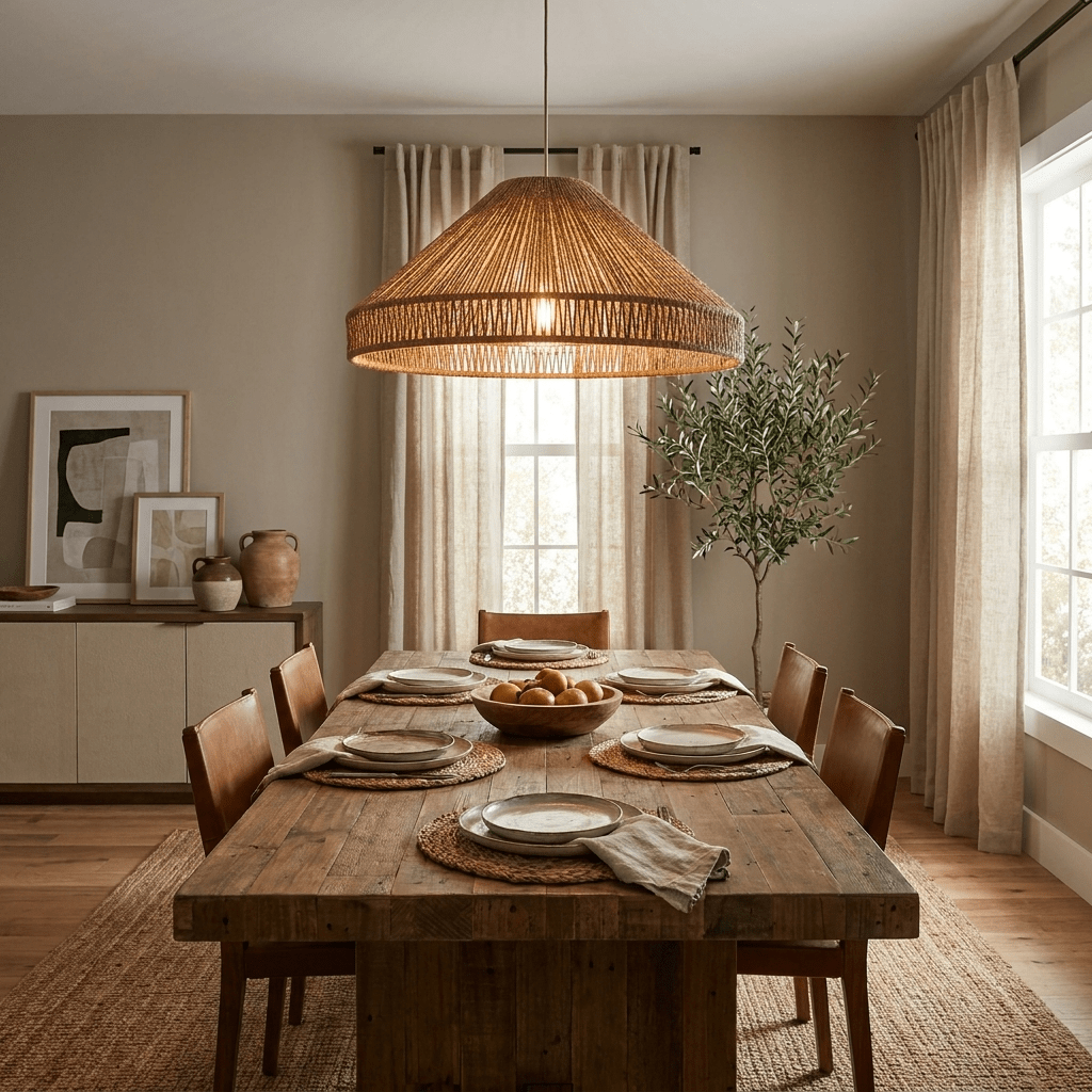 Dune Rope Cone Pendant Lamp — product view 4