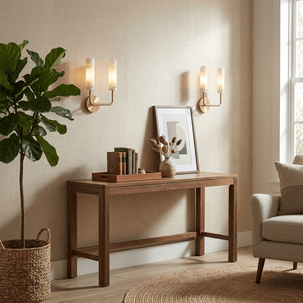 Aurelia Alabaster Wall Sconce — product view 2