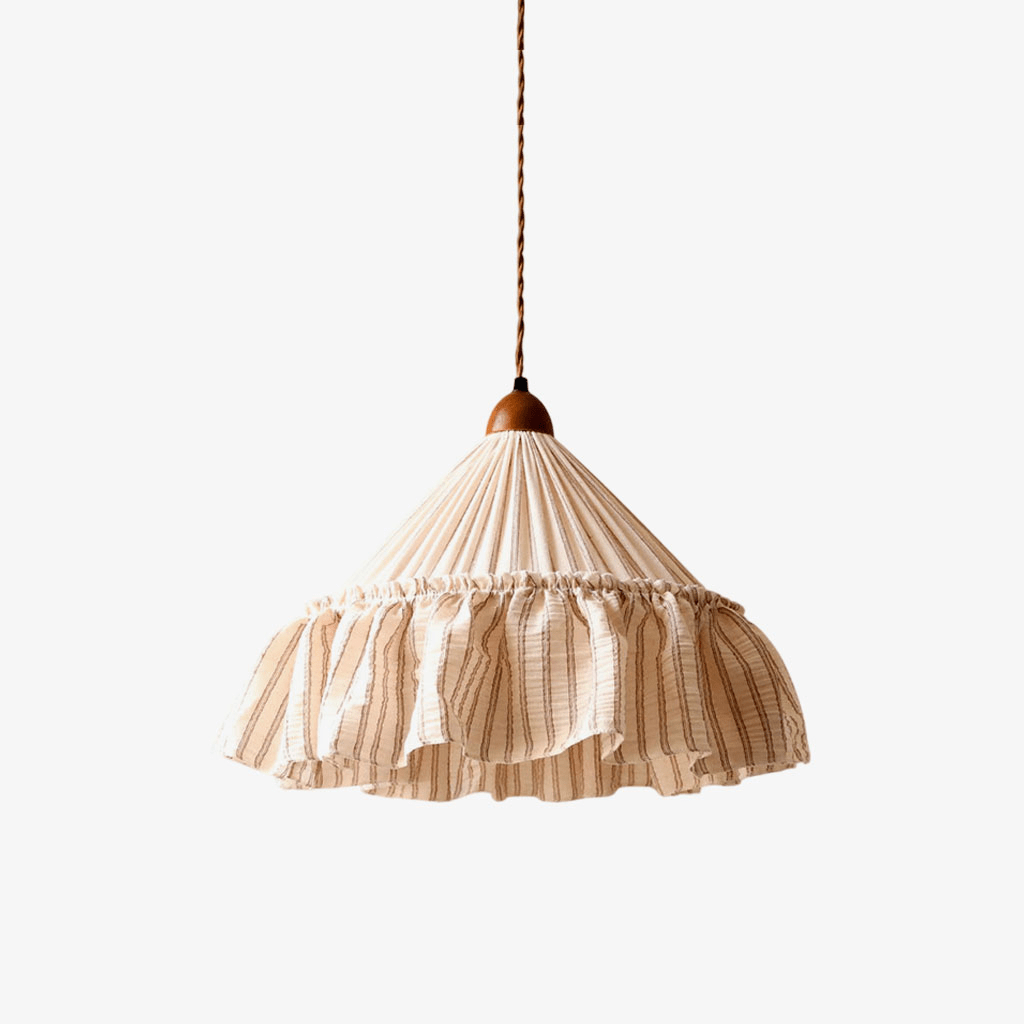 Linden Ruffled Stripe Pendant Light — product view 1