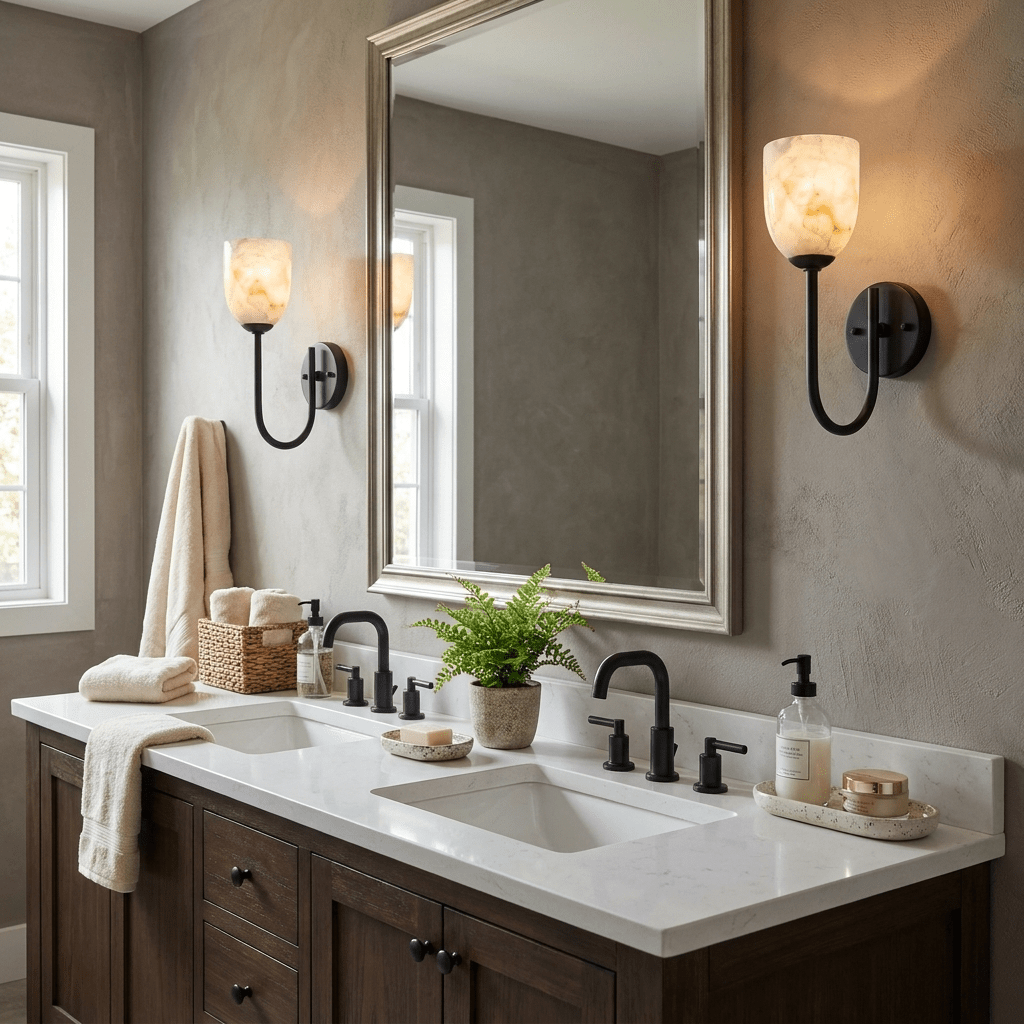 Lowell Alabaster Wall Sconce — product view 3