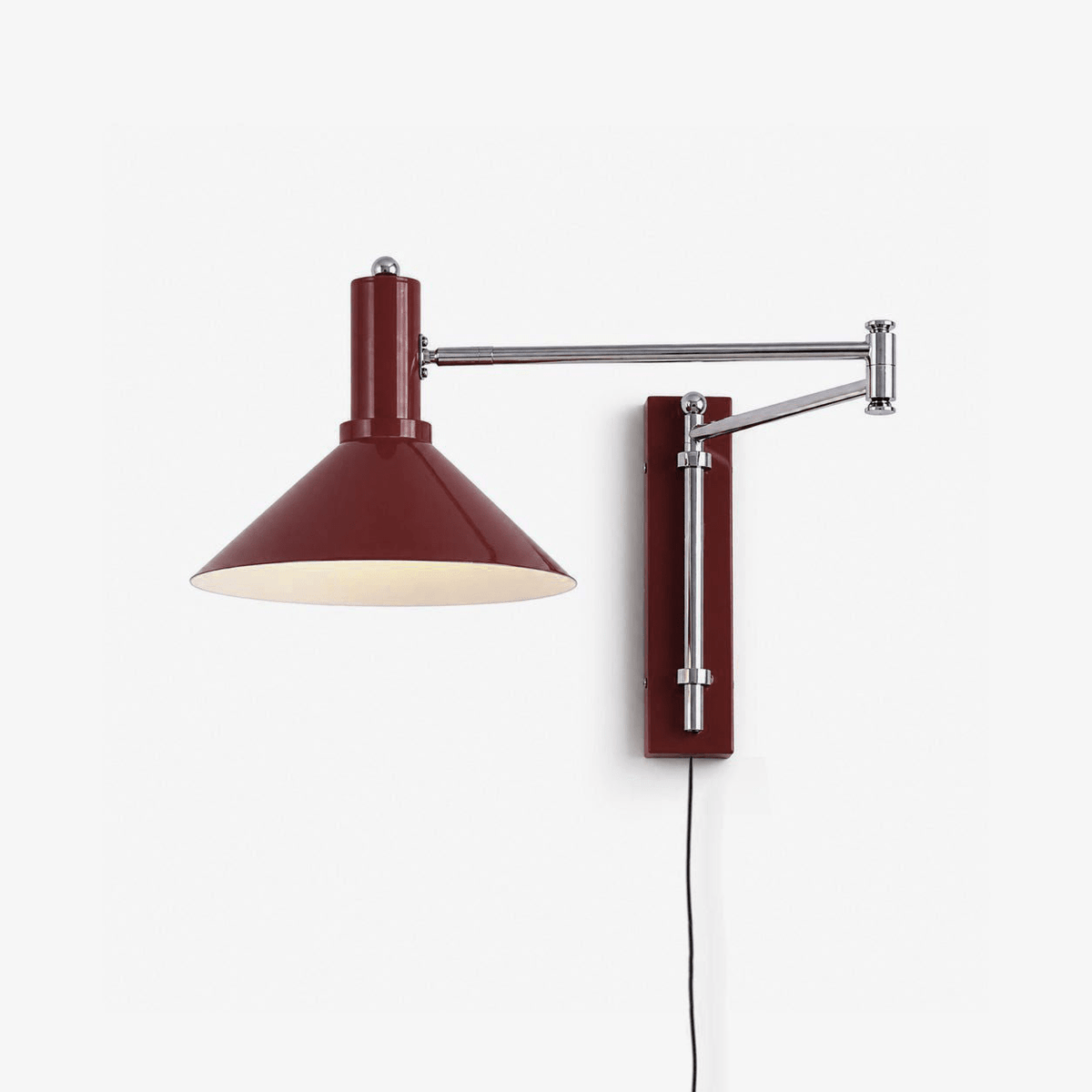 Cone Swing Arm Plug-in Wall Sconce — product view 1