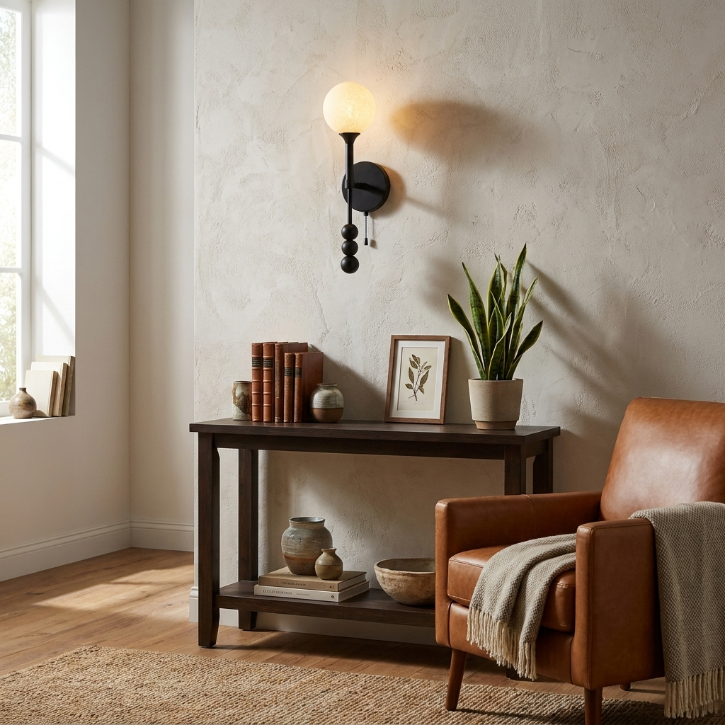 Abacus Alabaster Wall Sconce — product view 3