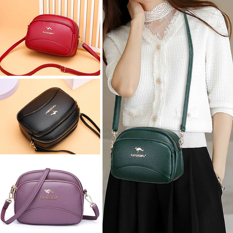 LoungeYard | Soft Leather Multi-Pocket Shoulder Bag — product view 2