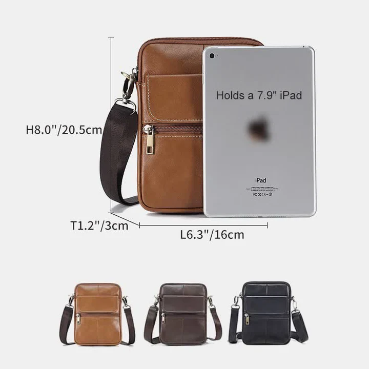 LoungeYard | Small Shoulder Bag Made Of Leather For Men — product view 4