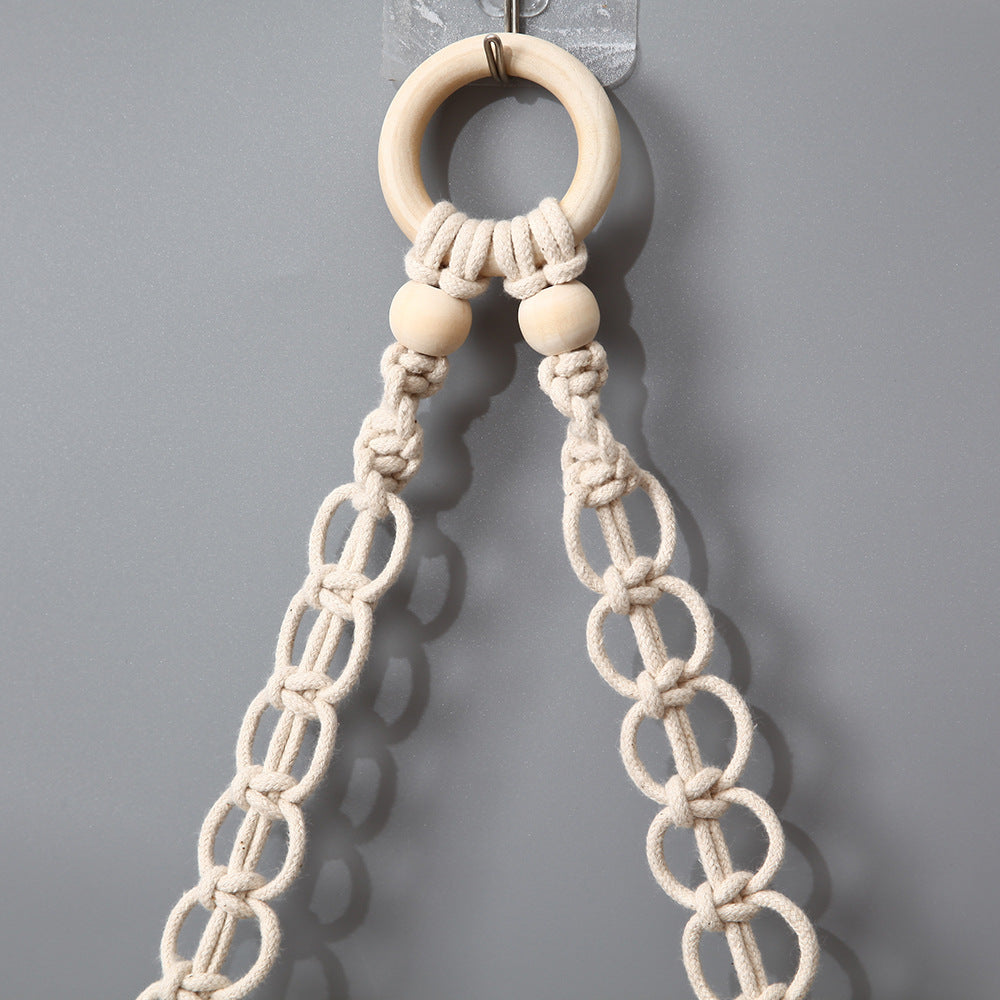 Decorative Macrame Toilet Paper Holder LoungeYard — product view 4