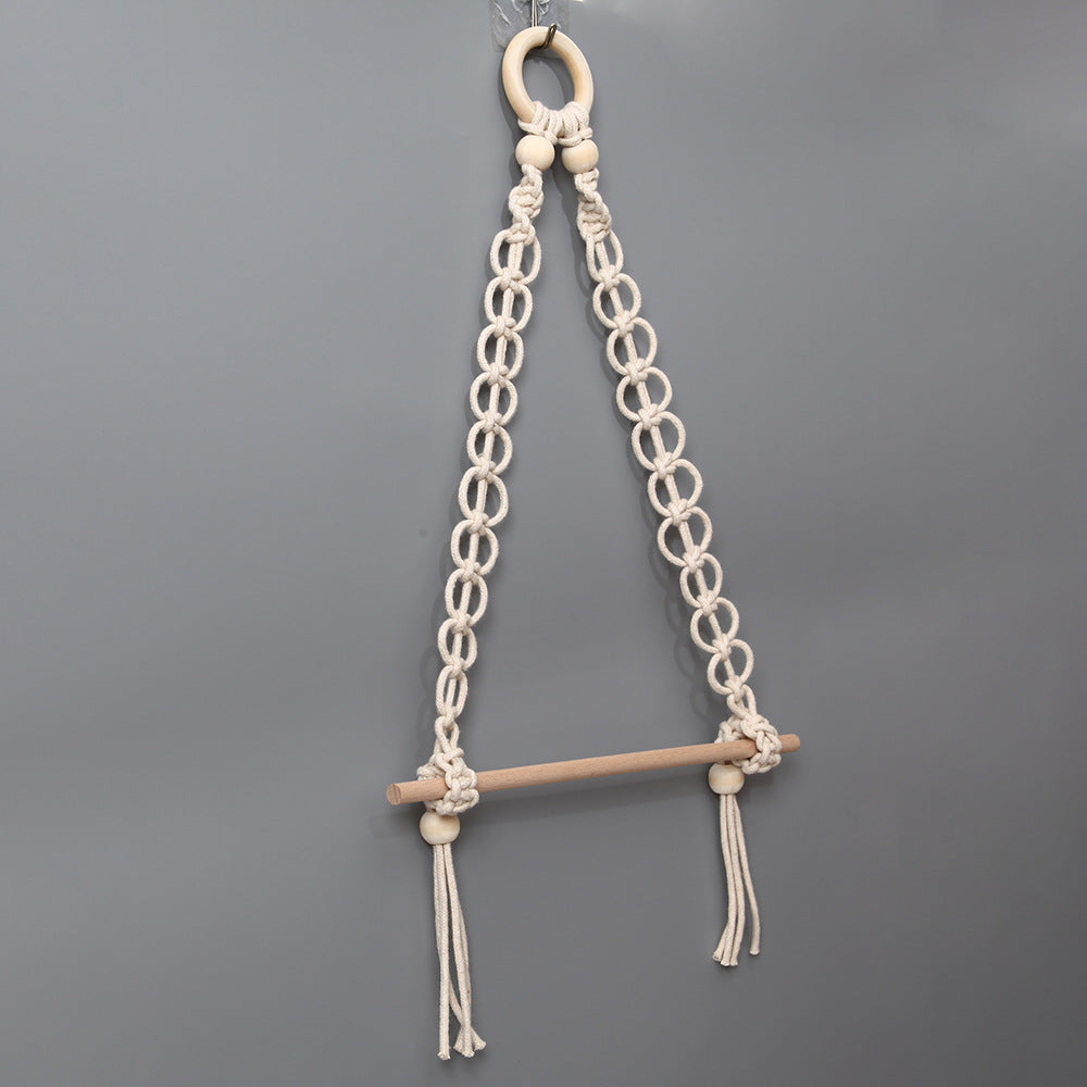 Decorative Macrame Toilet Paper Holder LoungeYard — product view 7