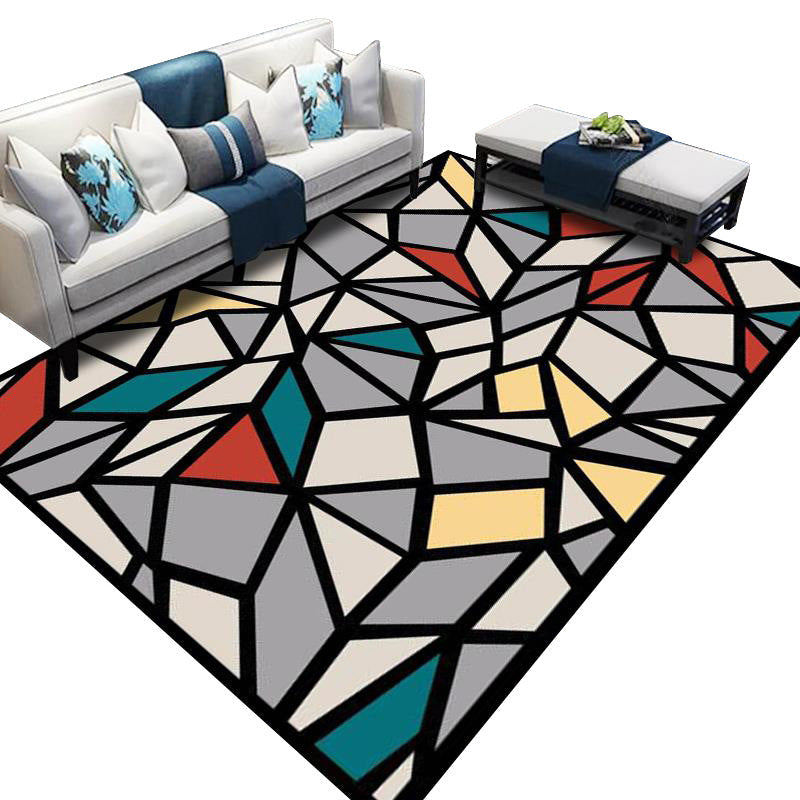 Geometric Pattern Area Rug Bowlift — product view 5