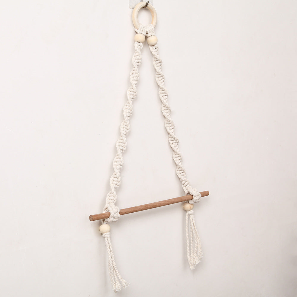 Decorative Macrame Toilet Paper Holder LoungeYard — product view 6
